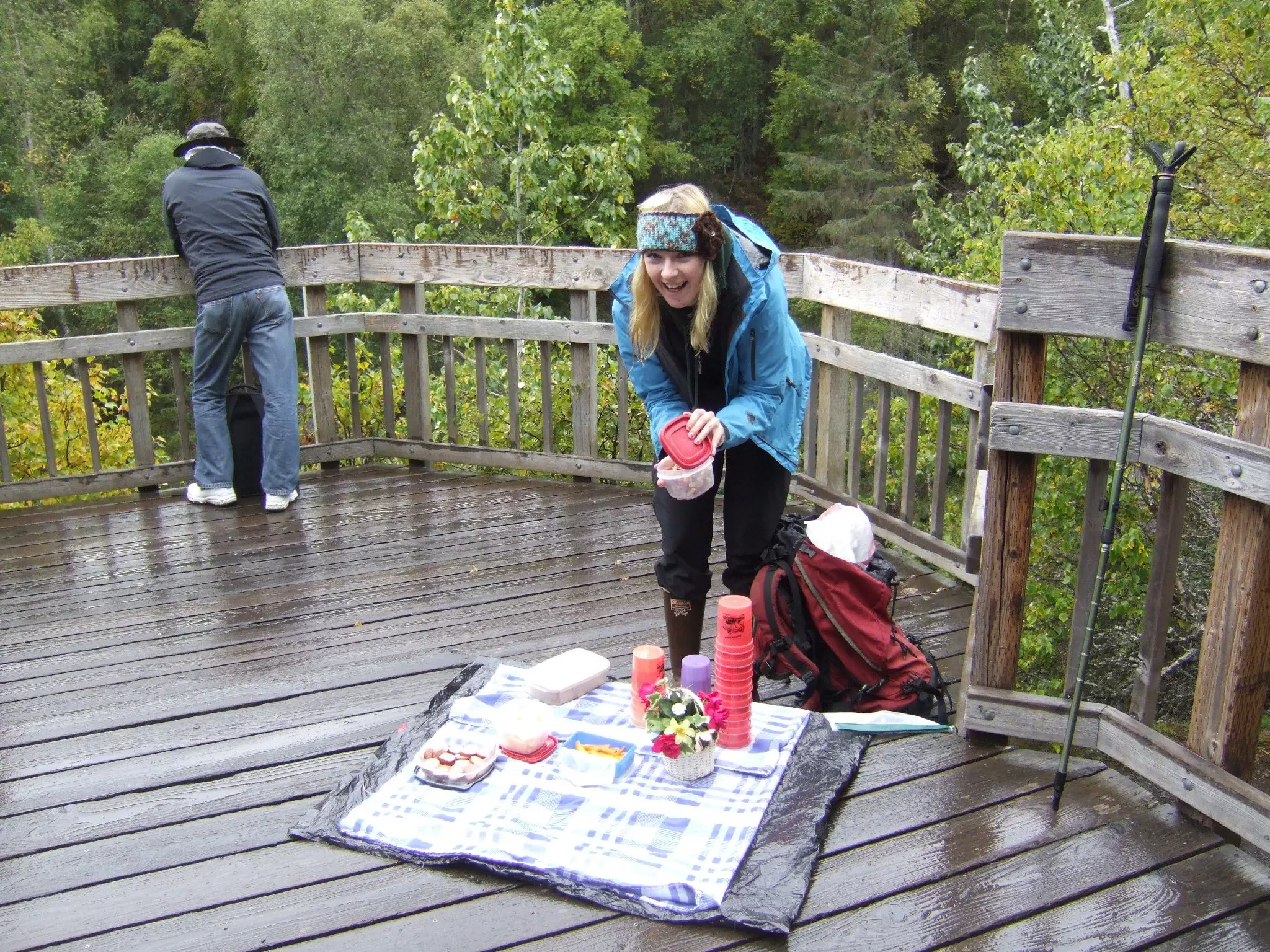 Alaska Rivers Company Guided Hike Russian Falls Snack Time